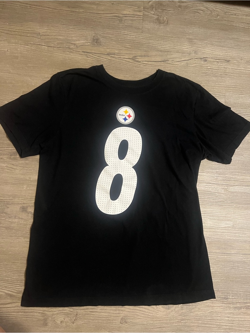 Nike Men's Pittsburgh Steelers Kenny Pickett #8 Black T-Shirt